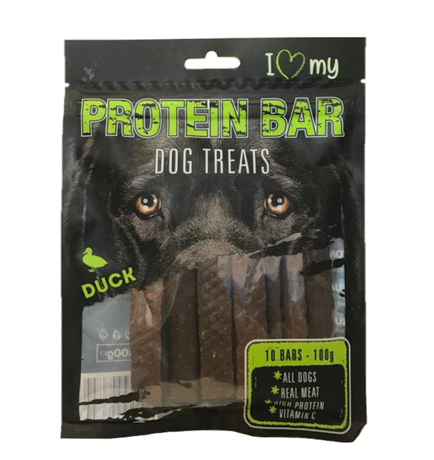 Pet Dog Treats Protein Bar Duck 10 Pack 76704 / 76858
