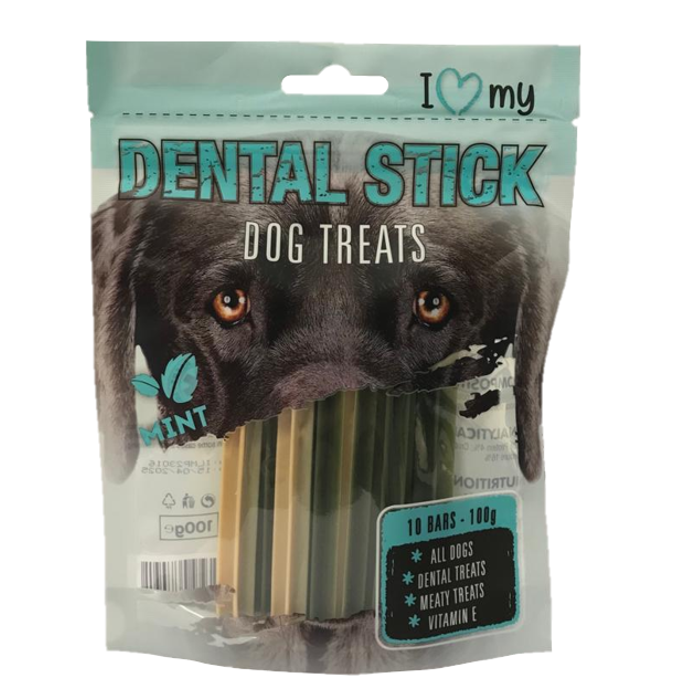 Pet Dog Treats Dental Sticks Mint 100g 77091