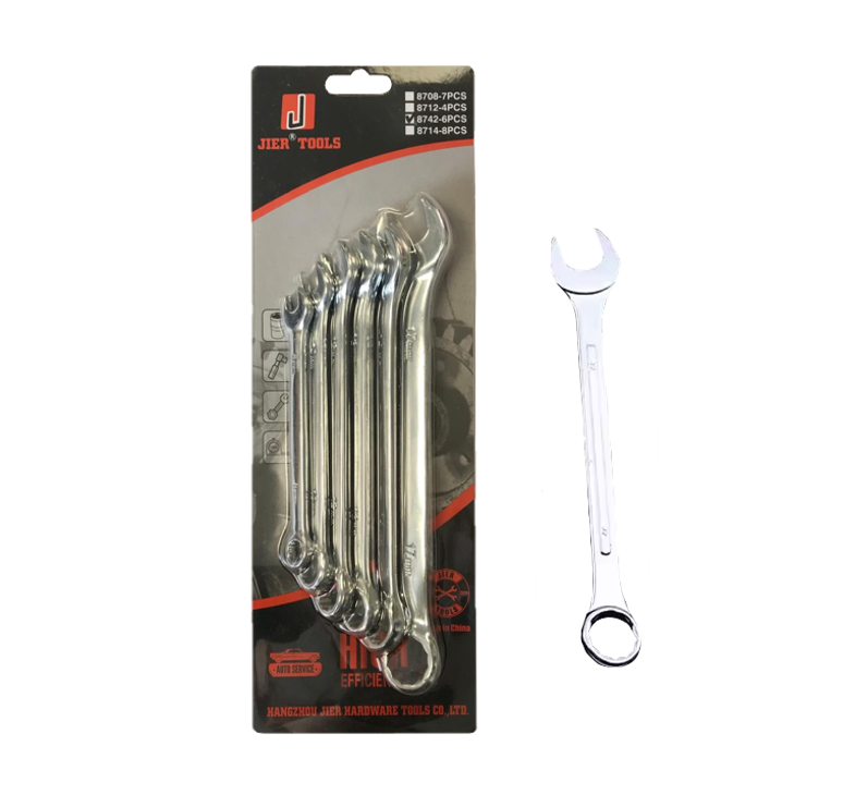 Metal Spanner Socket Wrench Set of 6 7715