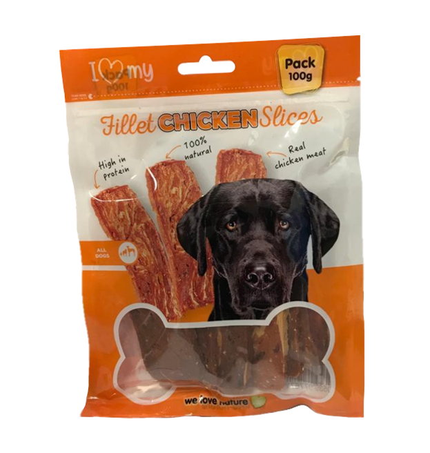 Pet Dog Treats Chicken Fillet Steak 100g 77671