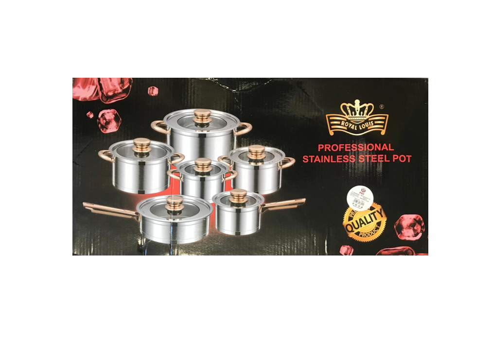 Stainless Steel Pan / Pot Set of 12 7821