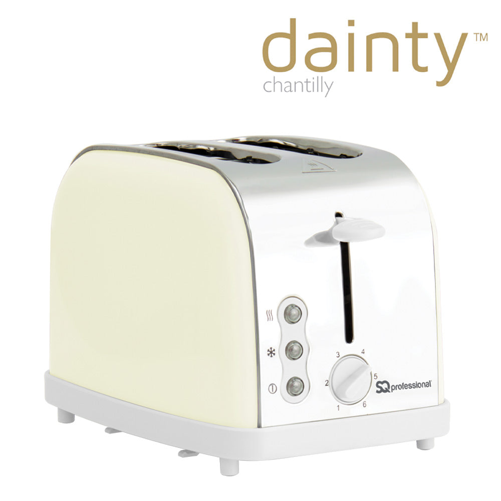 SQ Professional Dainty 2 Slice Toaster 900W Chantilly 7927
