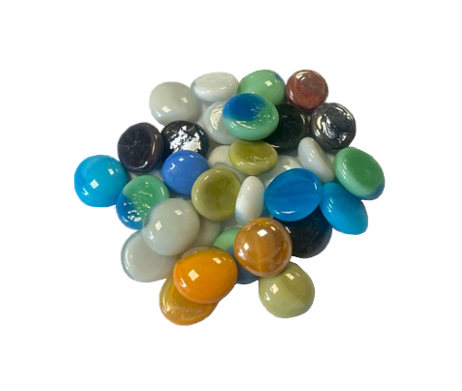 Bag Of Mixed Aquarium Fish Tank Round Stones Pebbles Assorted Colours