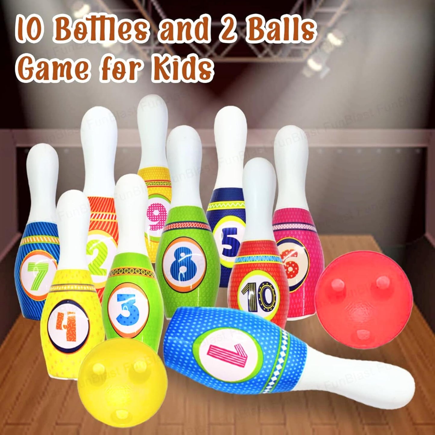 Kids Bowling Set Balls & Pins