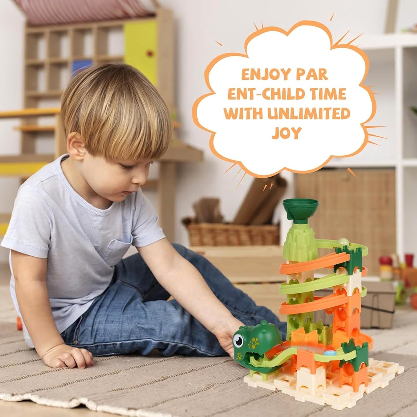 Ball Dash Dinosaur Theme Playset Track 38 Piece