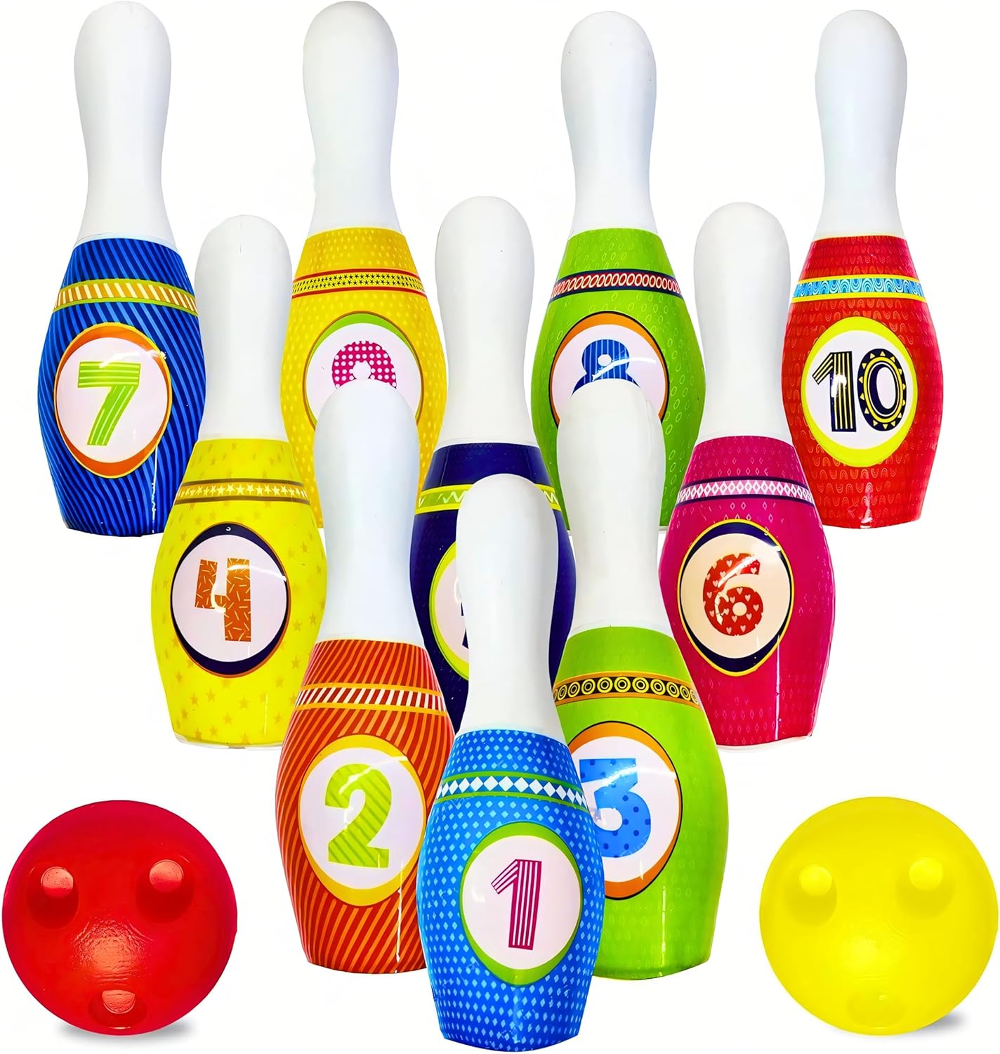 Kids Bowling Set Balls & Pins