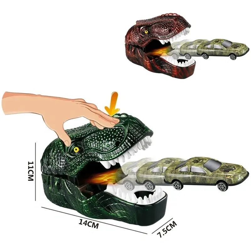 Dinosaur Car Series Dinosaur &Amp; Car (For 4) Kz958-408D