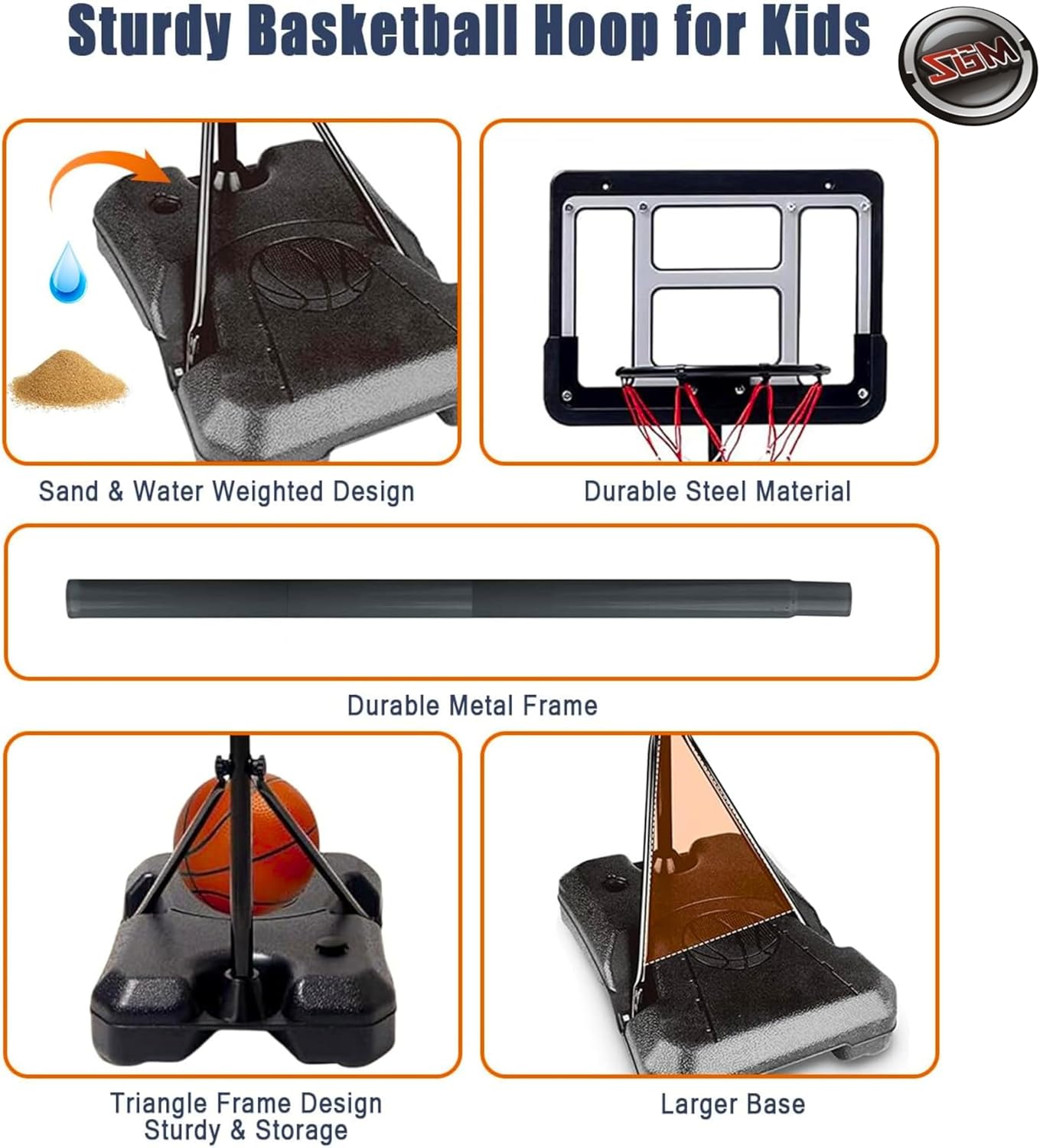 Basketball Hoop Stand - 240cm