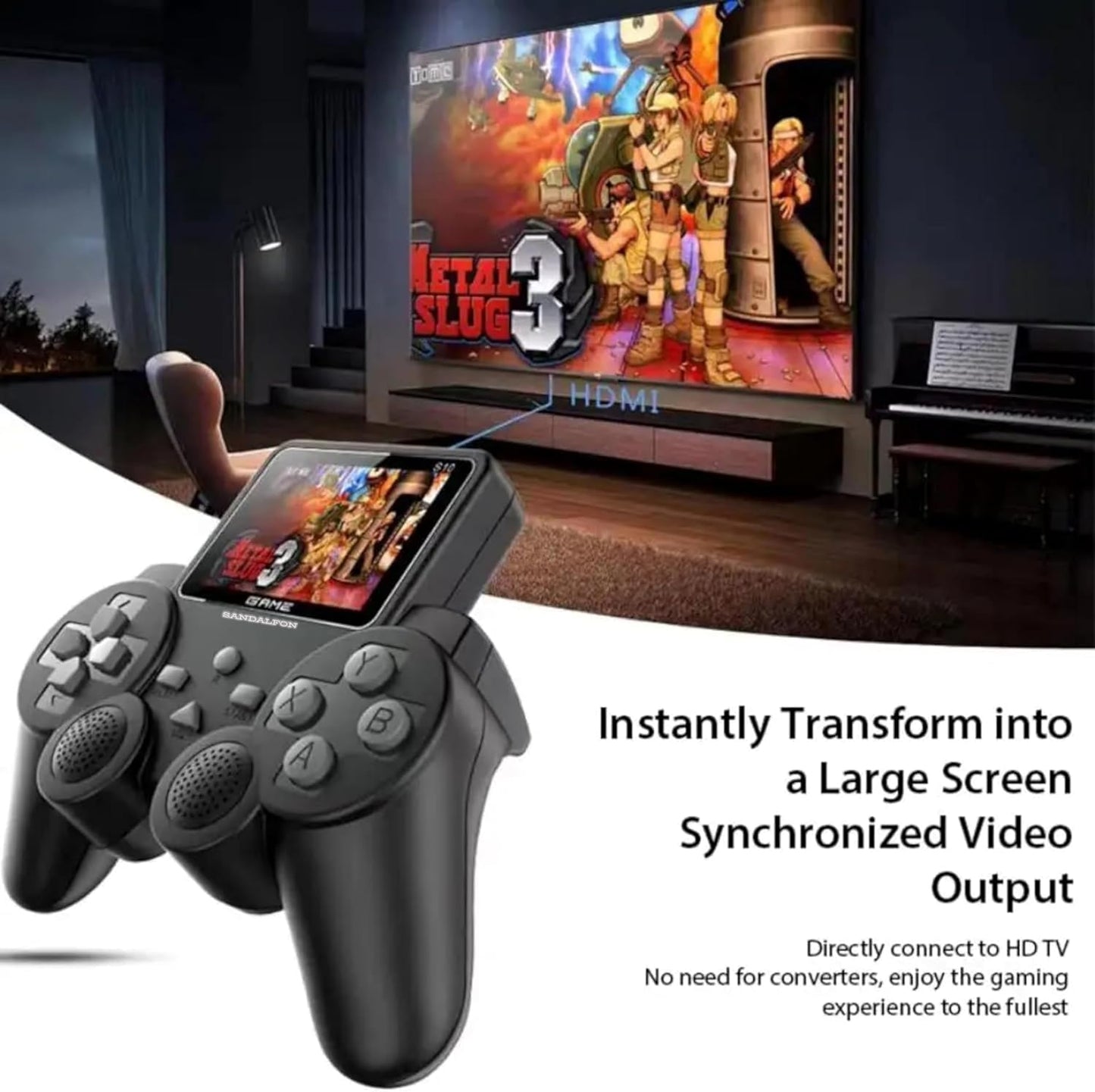Handheld Game Console, with 520 Classic Games, Portable Retro Controller Gamepad Digital Game Player - S10 Model