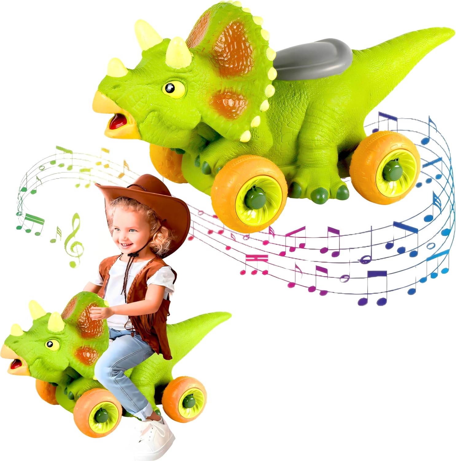 Ride On Childrens Dinosaur Toys Rideamals Dinosaur Ride-On Toy By