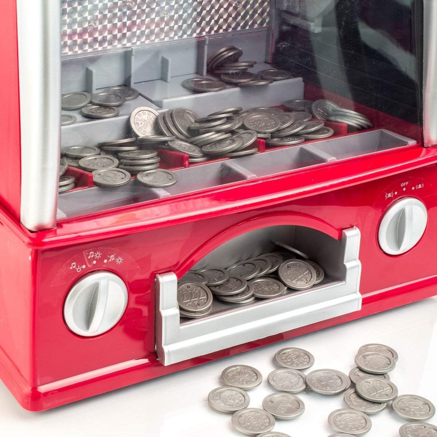 Coin Pusher Slot Arcade Game With Music & Lights