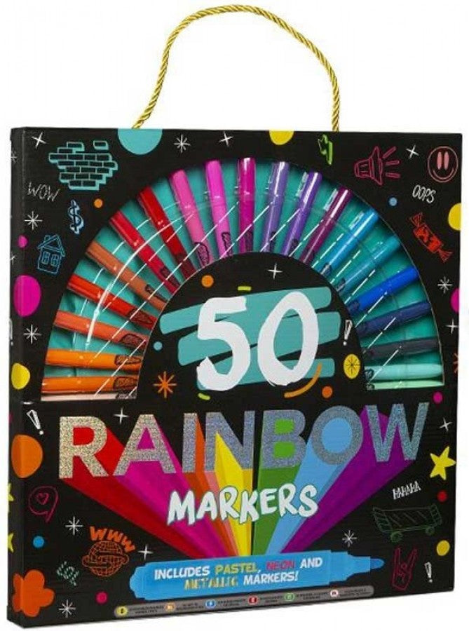 50 Coloured Marker Pens