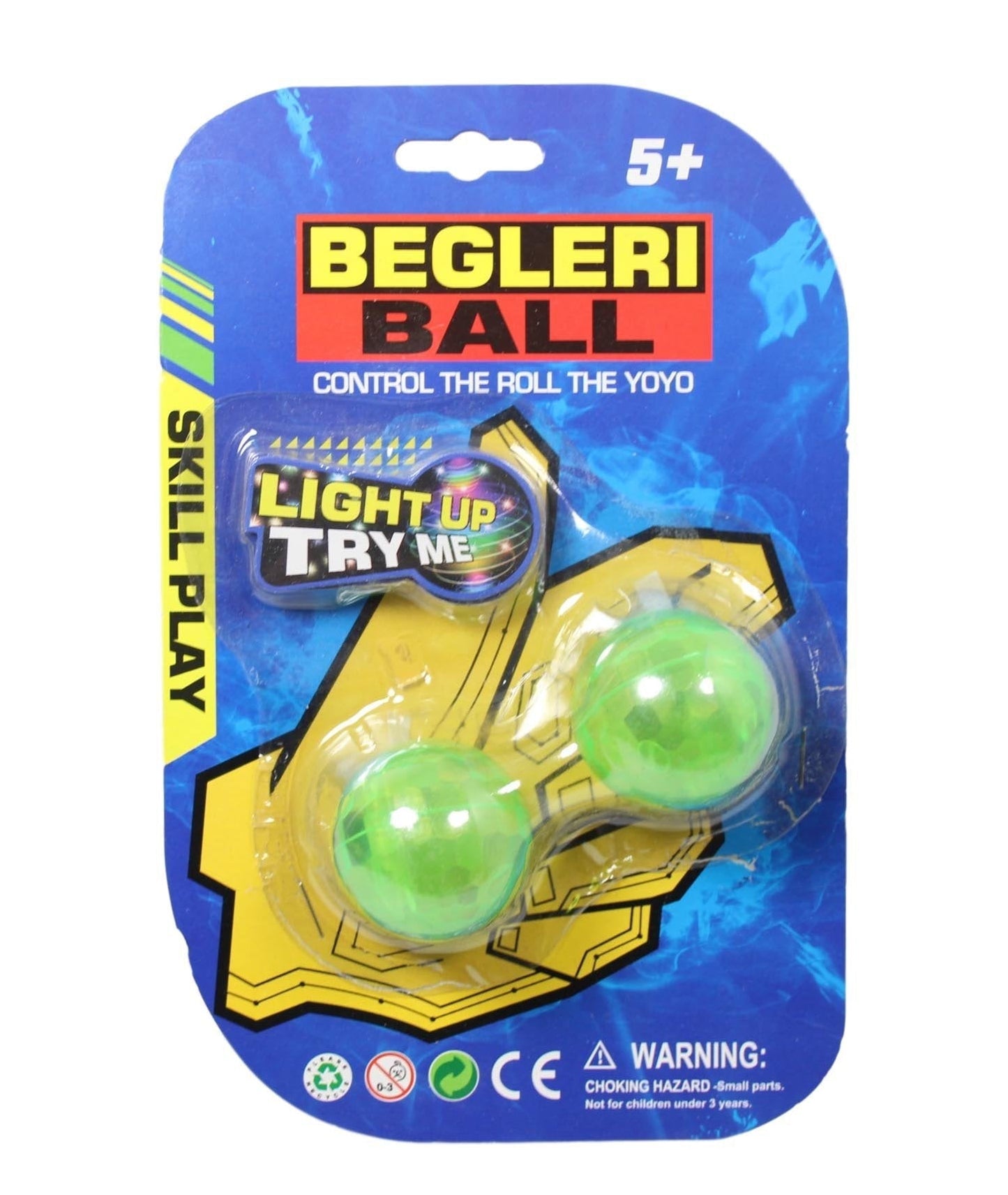 Begleri Ball Fidget Yoyo Bundle Control Chucks Game Knuckles Anti Stress 2 Colours 8884