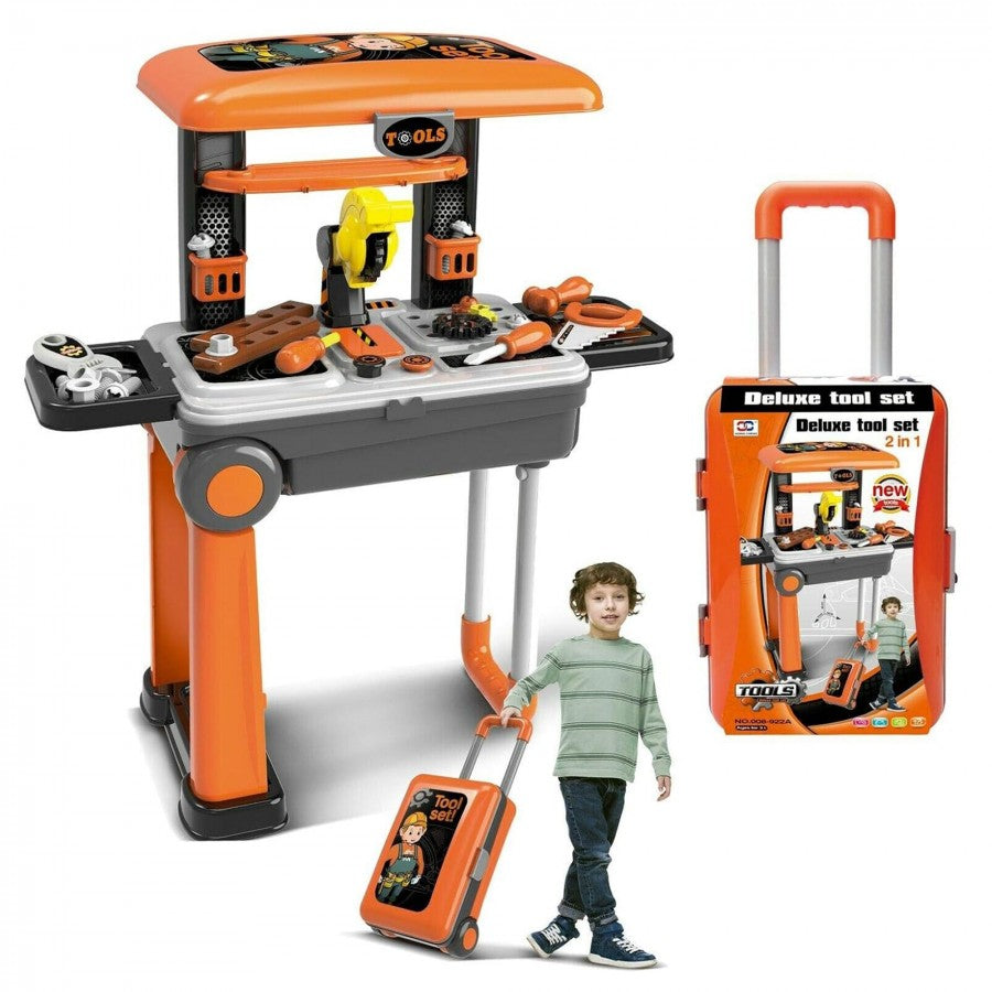 Deluxe Tool Set 2 In 1 Trolley Set