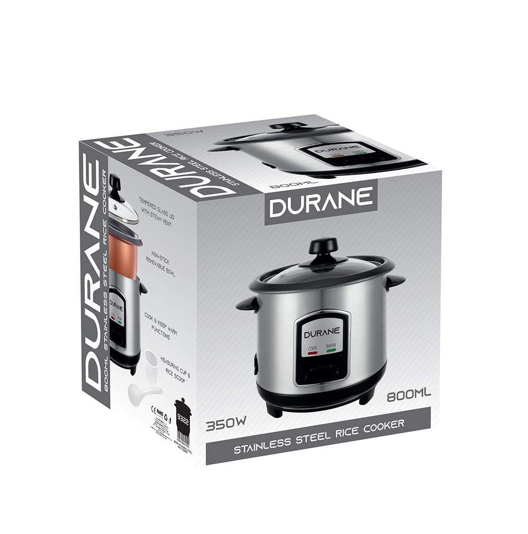 Durane Stainless Steel Rice Cooker 0.8L 350W 9322