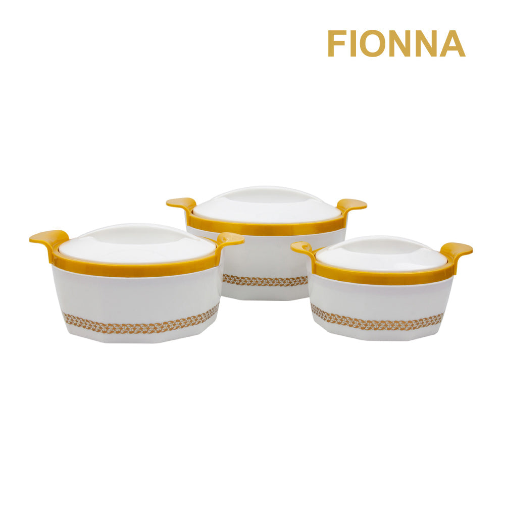 SQ Professional Fionna Hot Pot Set of 3 1.0 - 1.5 - 2.5L White 9353