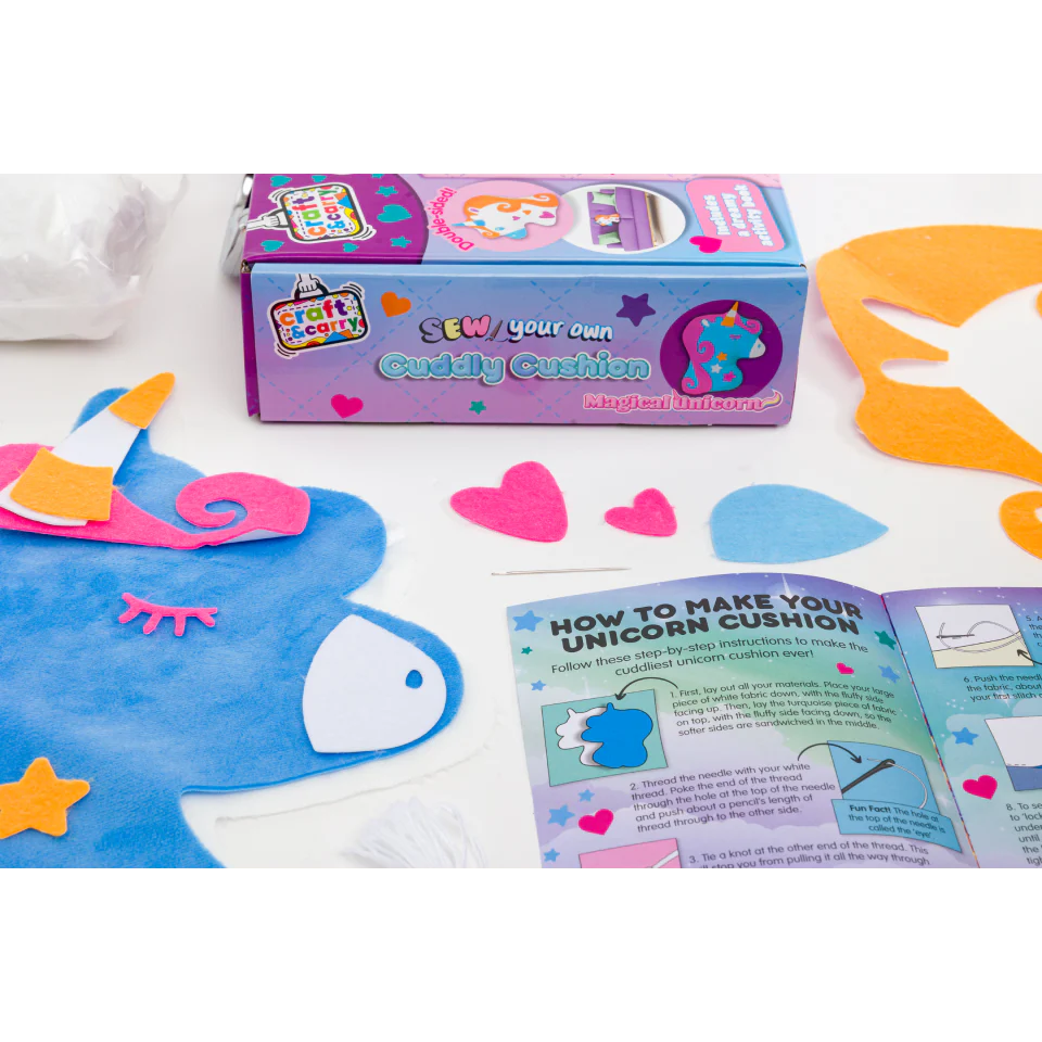 Unicorn Cuddly Cushion Craft And Carry Set