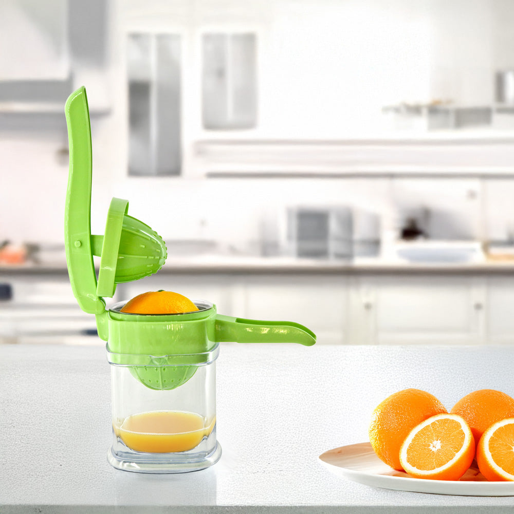 Plastic Manual Hand Press Lemon Orange Juice Squeezer Press 0.5L Assorted Colours Sq5279 /