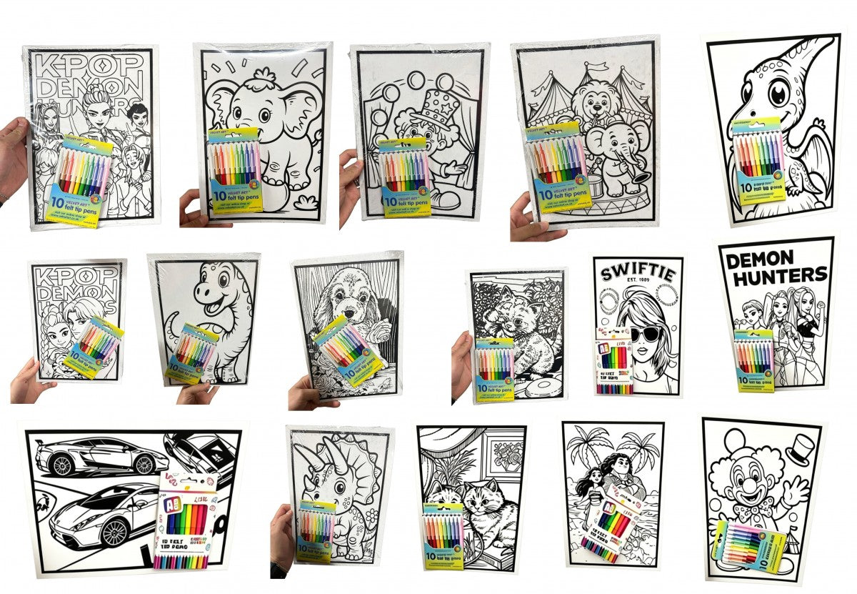 Velvet Art Painting Sets - 20+ Designs Assorted
