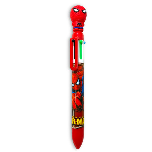 Spiderman Style Pen with 6 Colours