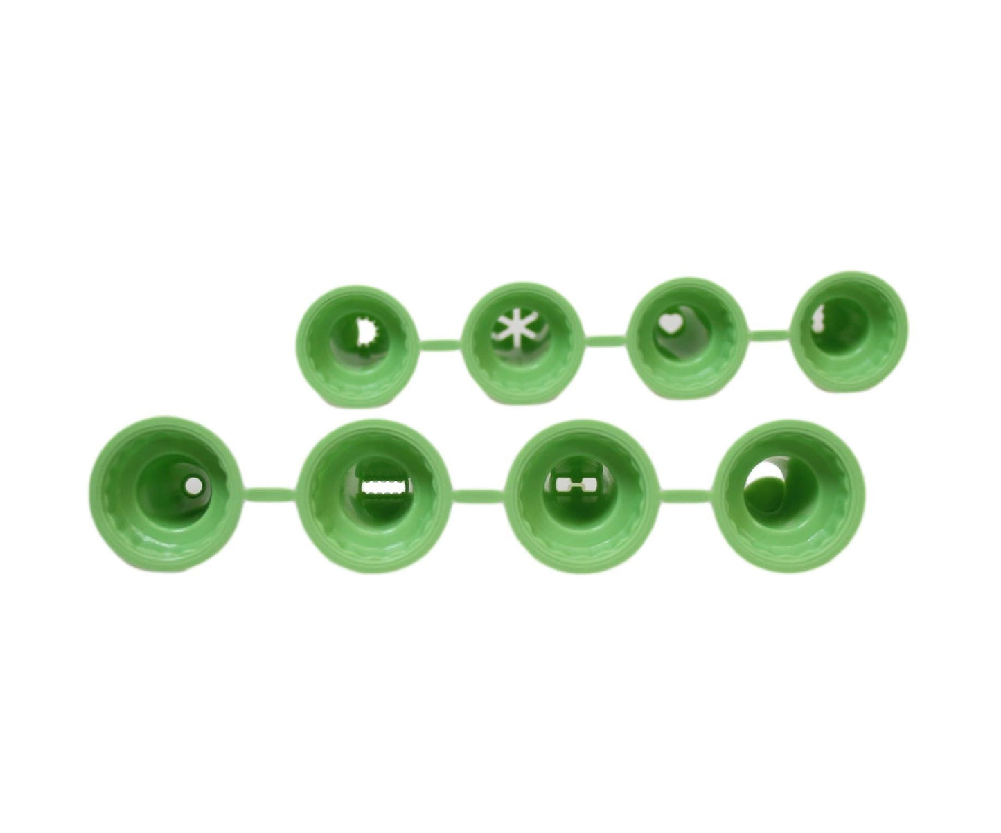 White Icing Bag with 9 Piping Nozzle Tips Assorted Colours AP1042