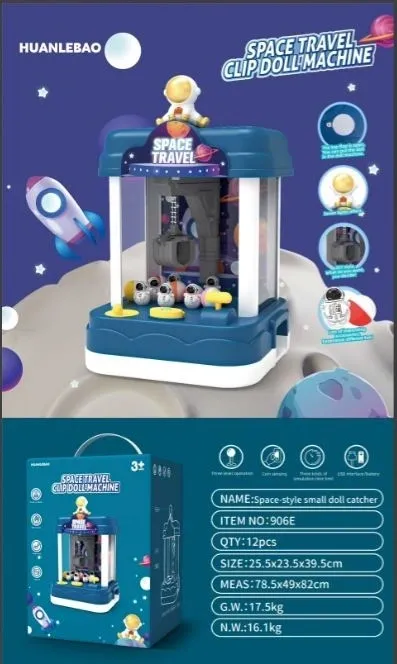 Space Travel Mini Claw Grab Machine