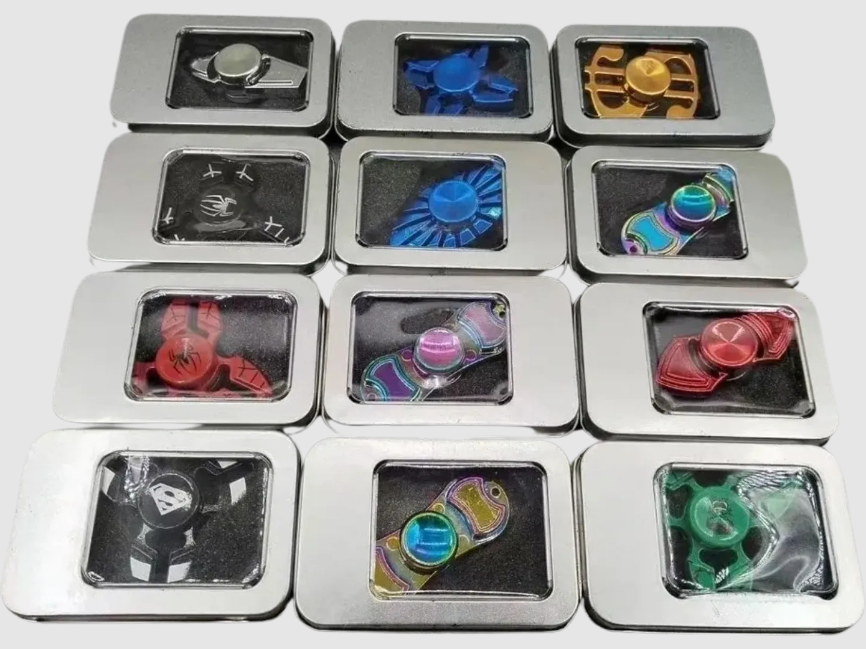 MARVEL FIDGET SPINNER TOYS ( PACK OF 6 ASSORTED)