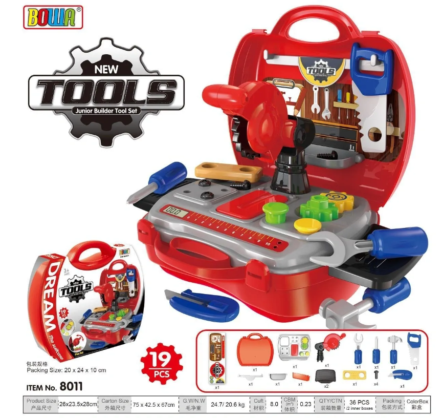 NEW TOOLS JUNIOR BUILDER TOOL SET