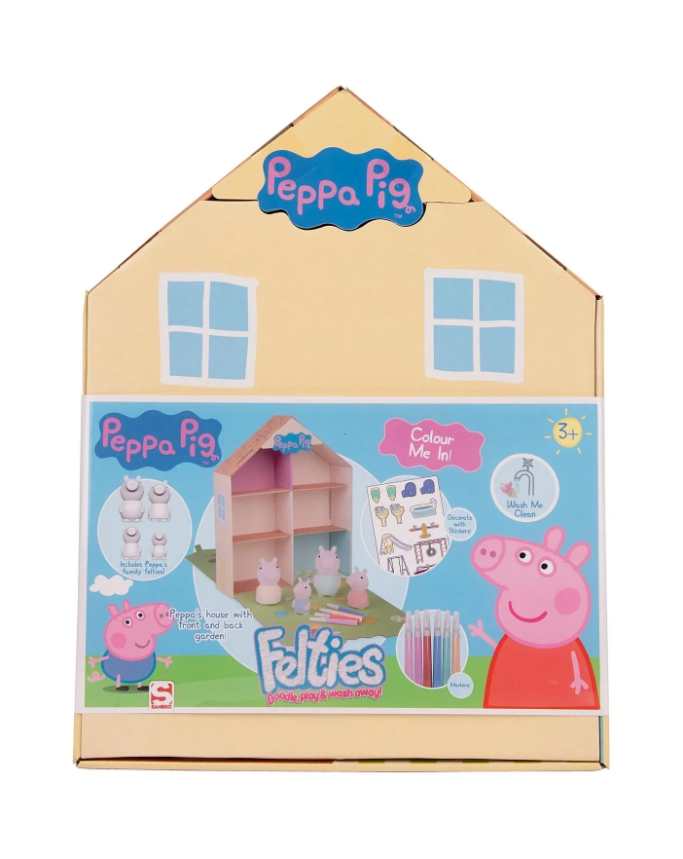 Peppa Pig Felties Doodle Play & Wash Away House