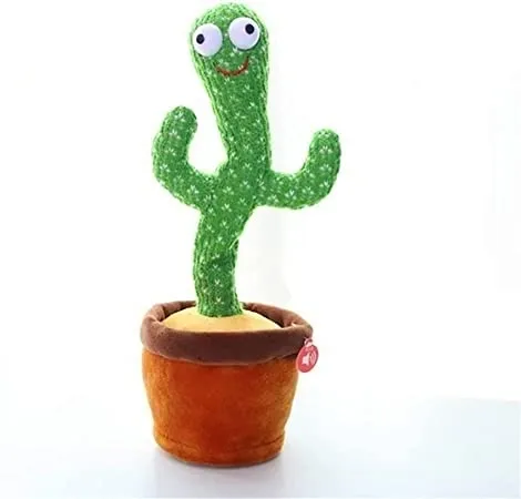 Dancing and Singing Cactus Toy, Repeats Whatever You Say!