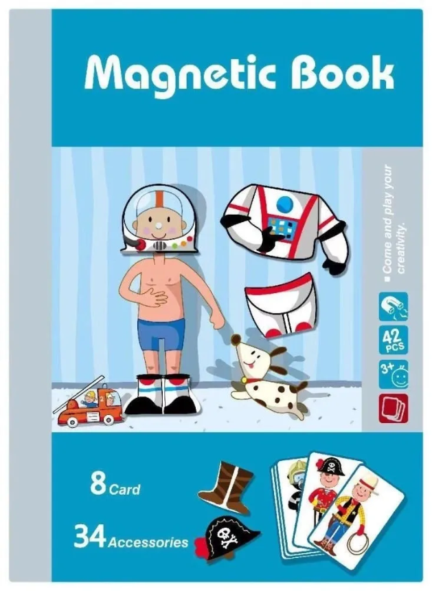 Magnetic Book - 8 Cards & 34 Accessories