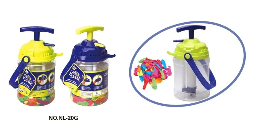 Water Balloons 250 Pack with Quick Refill Pump