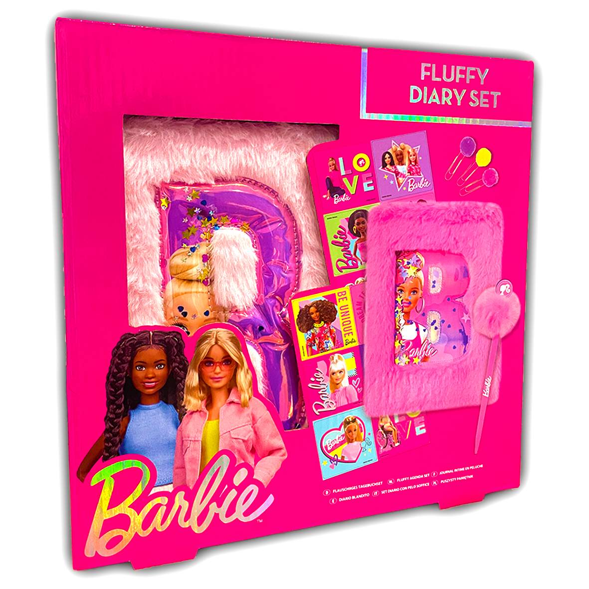 Barbie Fluffy Diary Set