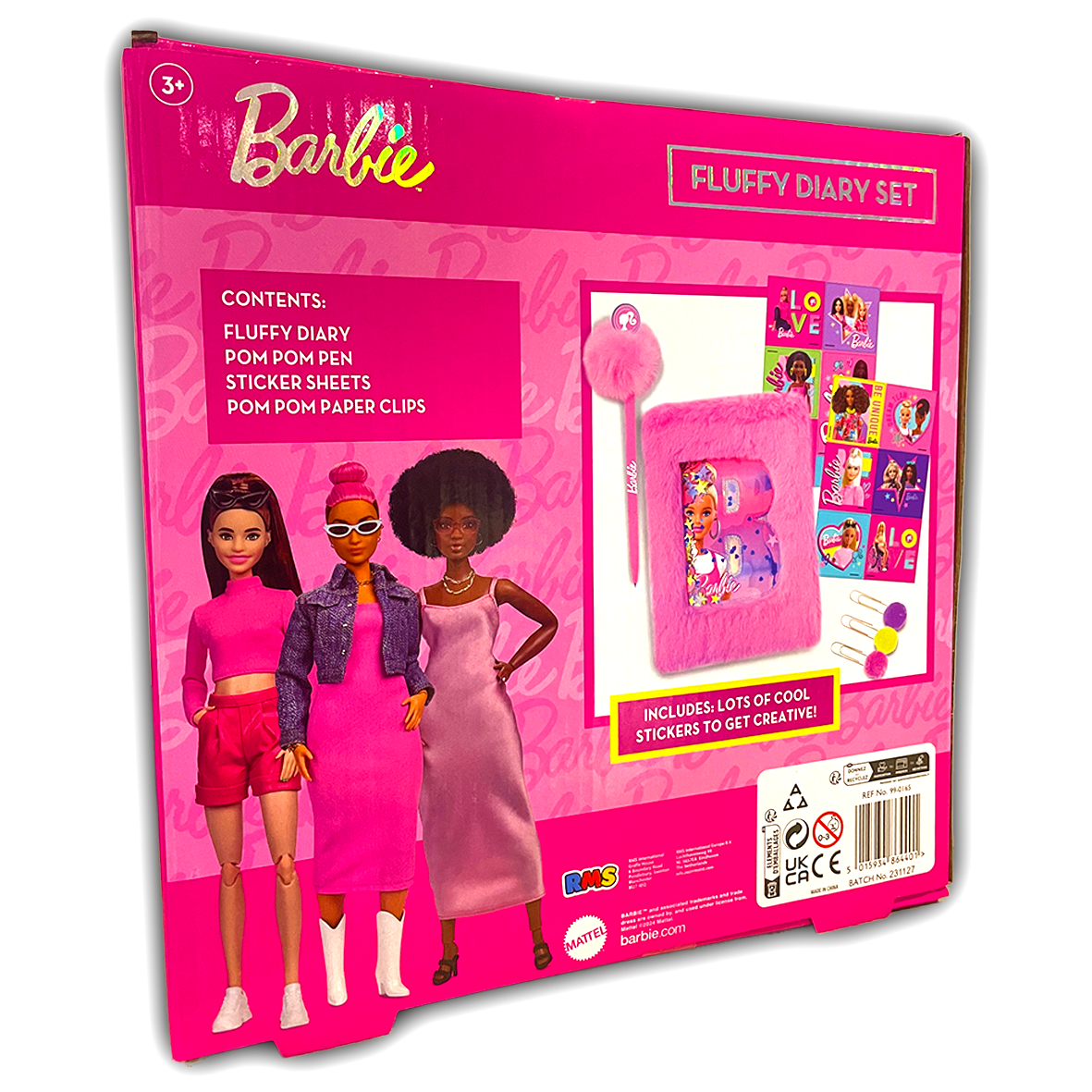 Barbie Fluffy Diary Set