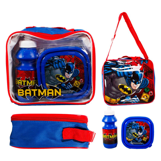 Batman 3 Piece Lunch Bag, Box & Bottle Set