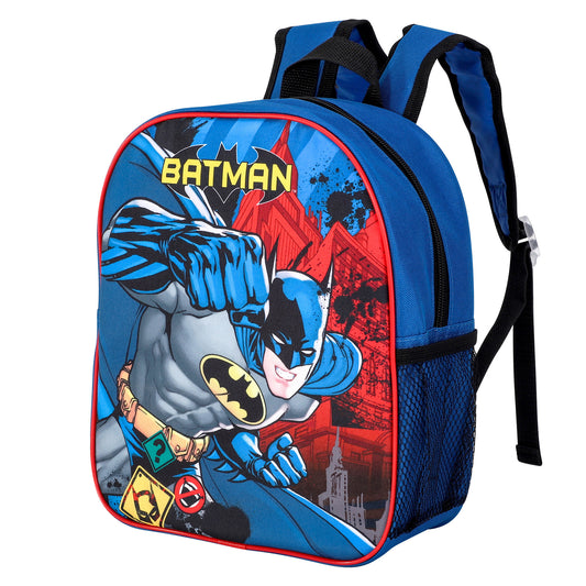 Batman Style Backpack Kids Premium Standard Rucksack with Zip & Adjustable Straps