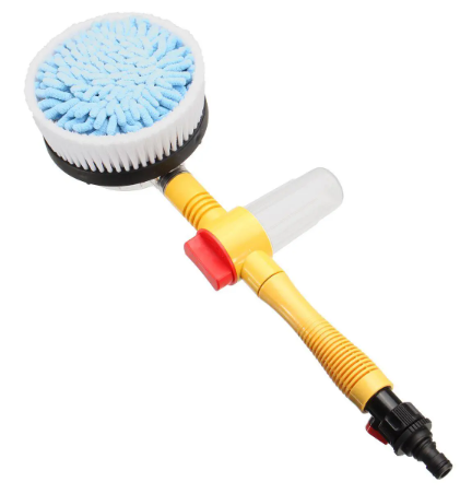 Turbo Shine Car Washing Water Powered Spin Cleaner Round Brush