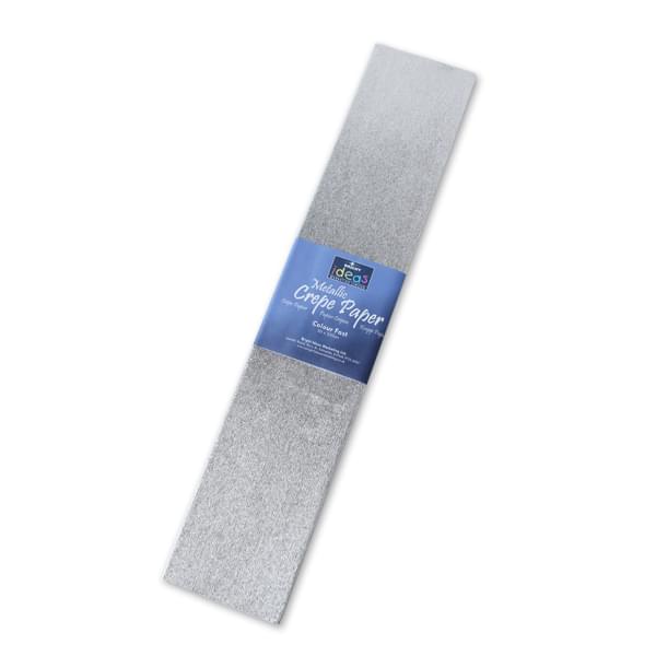 Silver Metallic Crepe Paper Pack