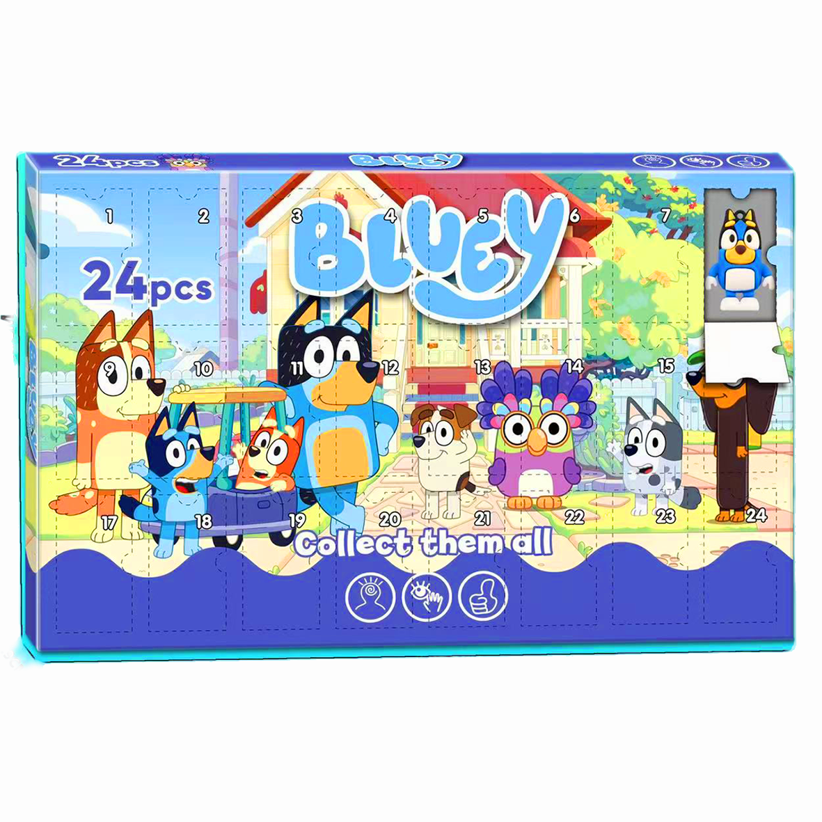 Bluey Advent Calendar includes 24 Toy Figurines
