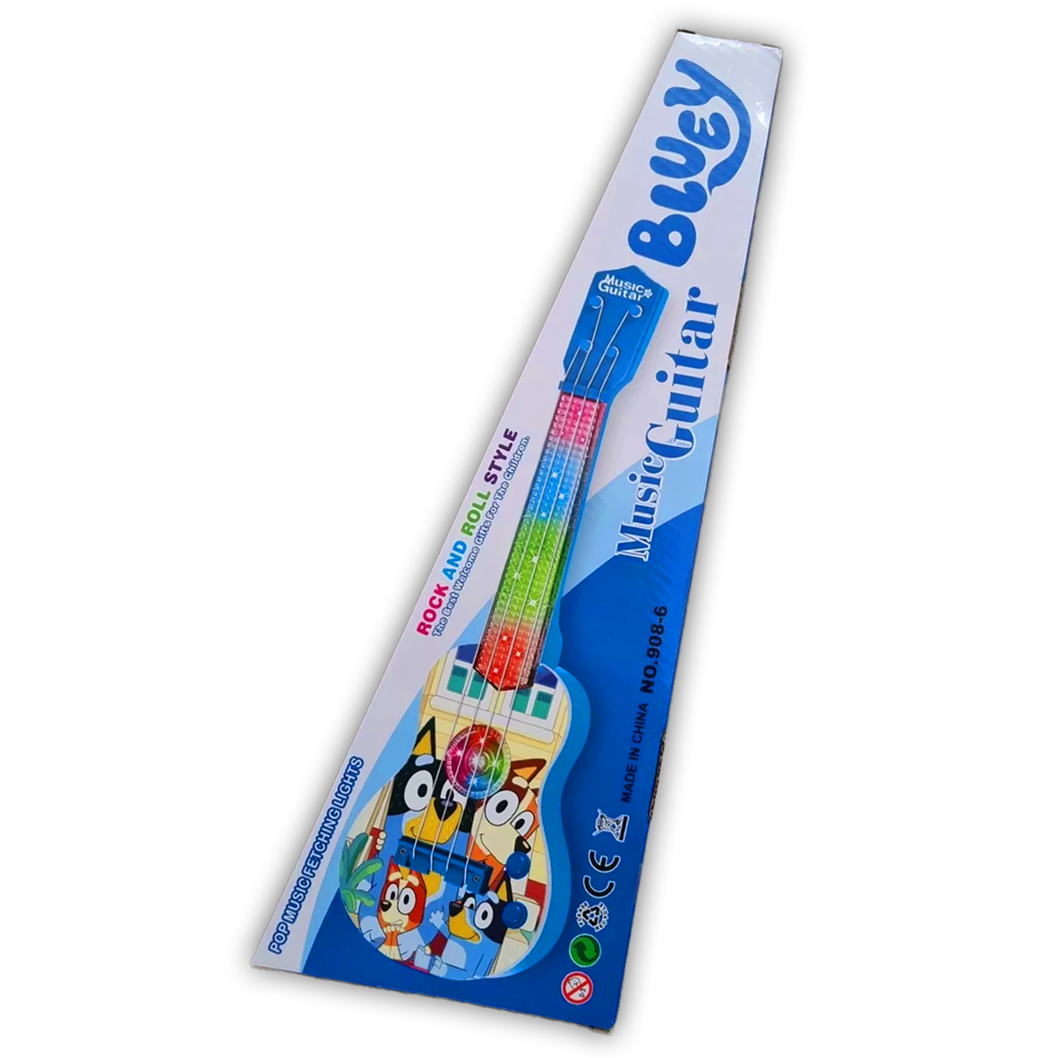 Bluey Electric Light Up & Sounds Toy Guitar