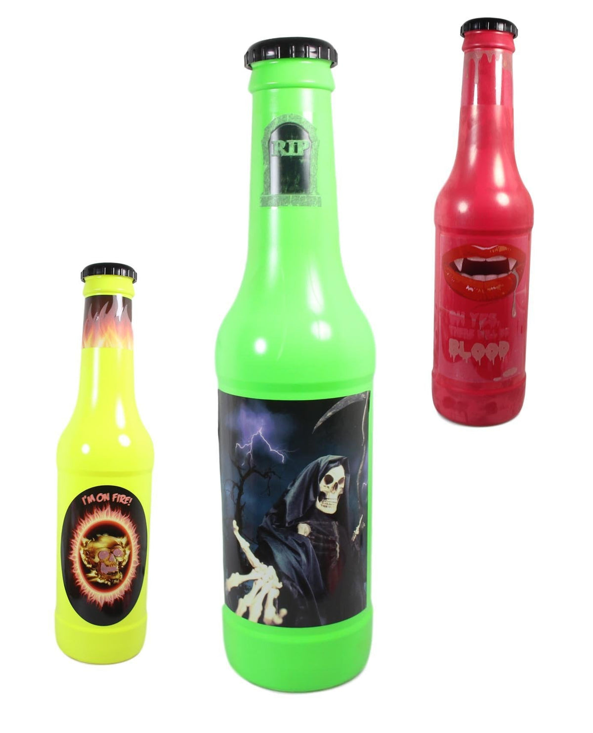Giant Plastic Glow In The Dark Money Saving Bottle 58.5Cm Assorted Colours