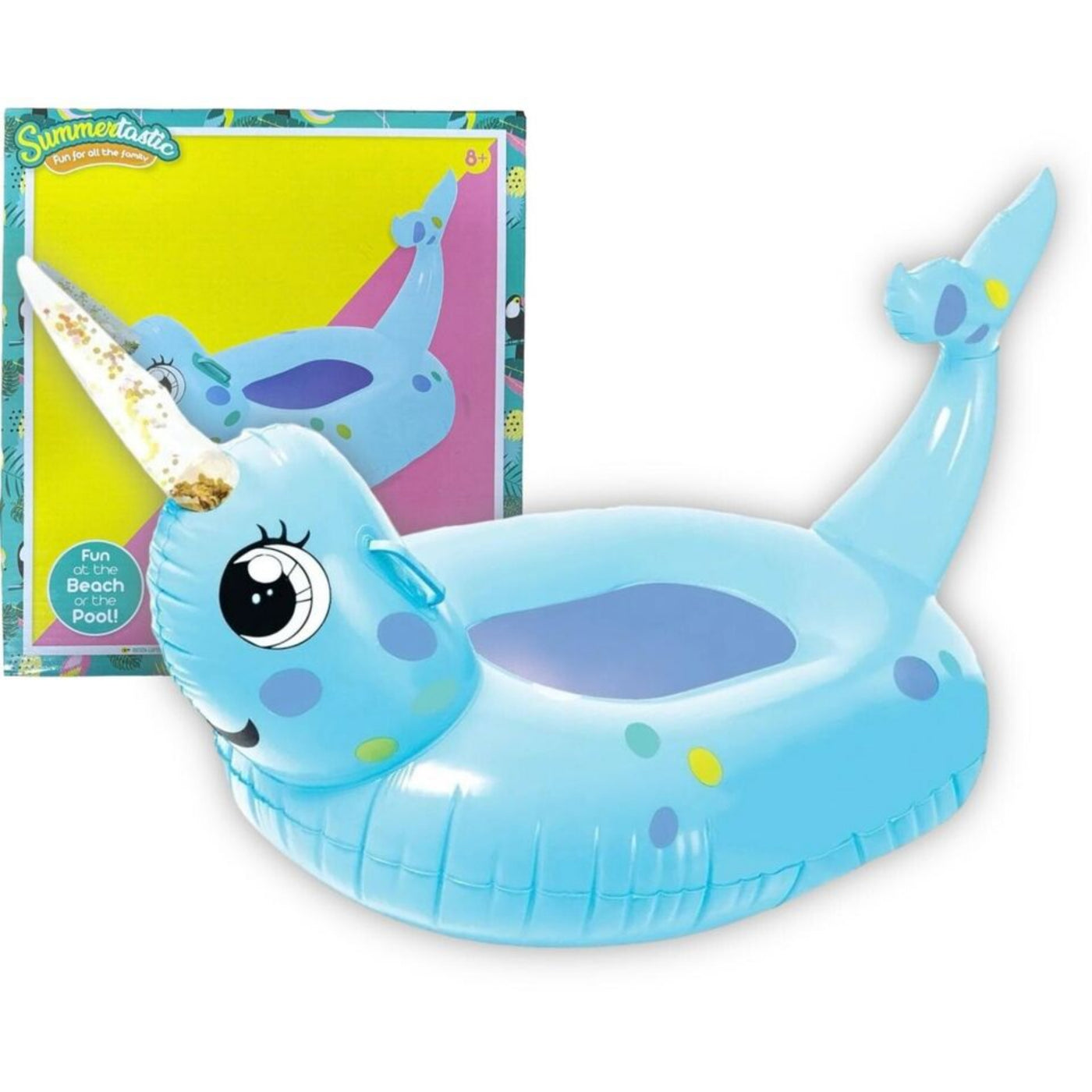 Inflatable Narwhal Giant Float 105cm