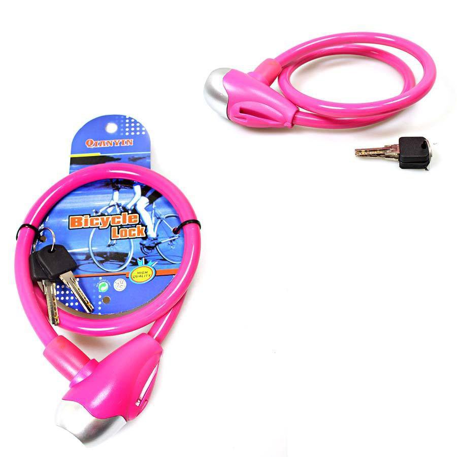 Bicycle Lock with d 2 Keys Assorted Colours 0684 A