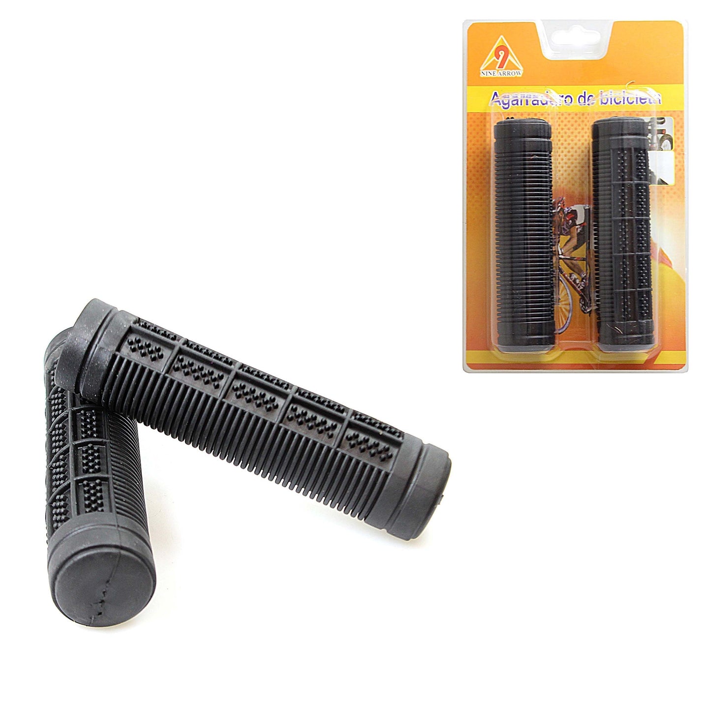 Bicycle Rubber Grip Handles Sweat Free 9 Arrow Grip Handles 2 Pack 1851