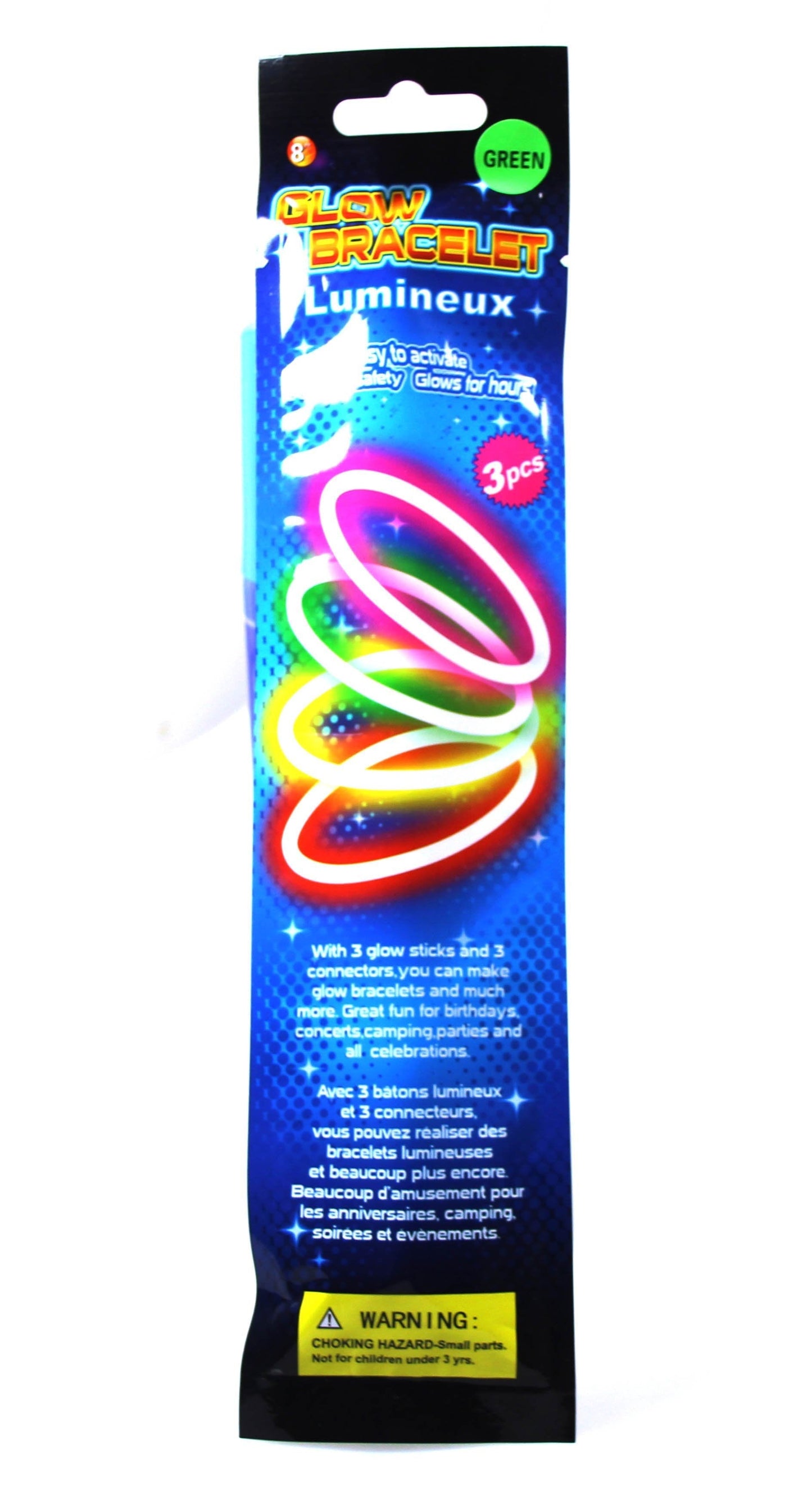 Glow In The Dark Kids Playing Baton Stick Neon 5261 A (Large letter)