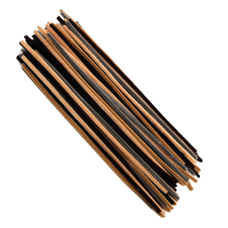 Jumbo Pipe Cleaners ( Natural Colours ) x 100 ( Craft Clearance Special )