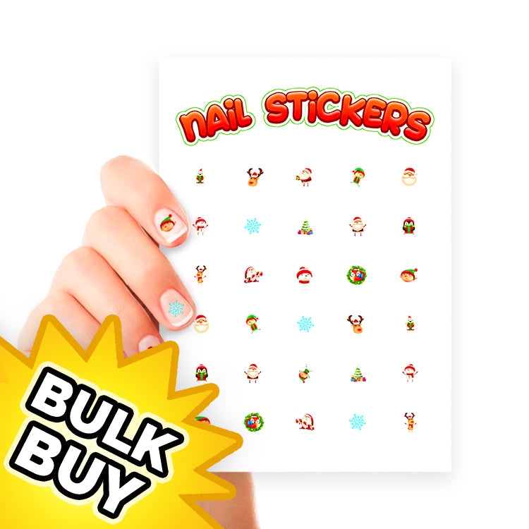 Christmas Nail Art Sticker Sheet x 24 ( BULK BUY )