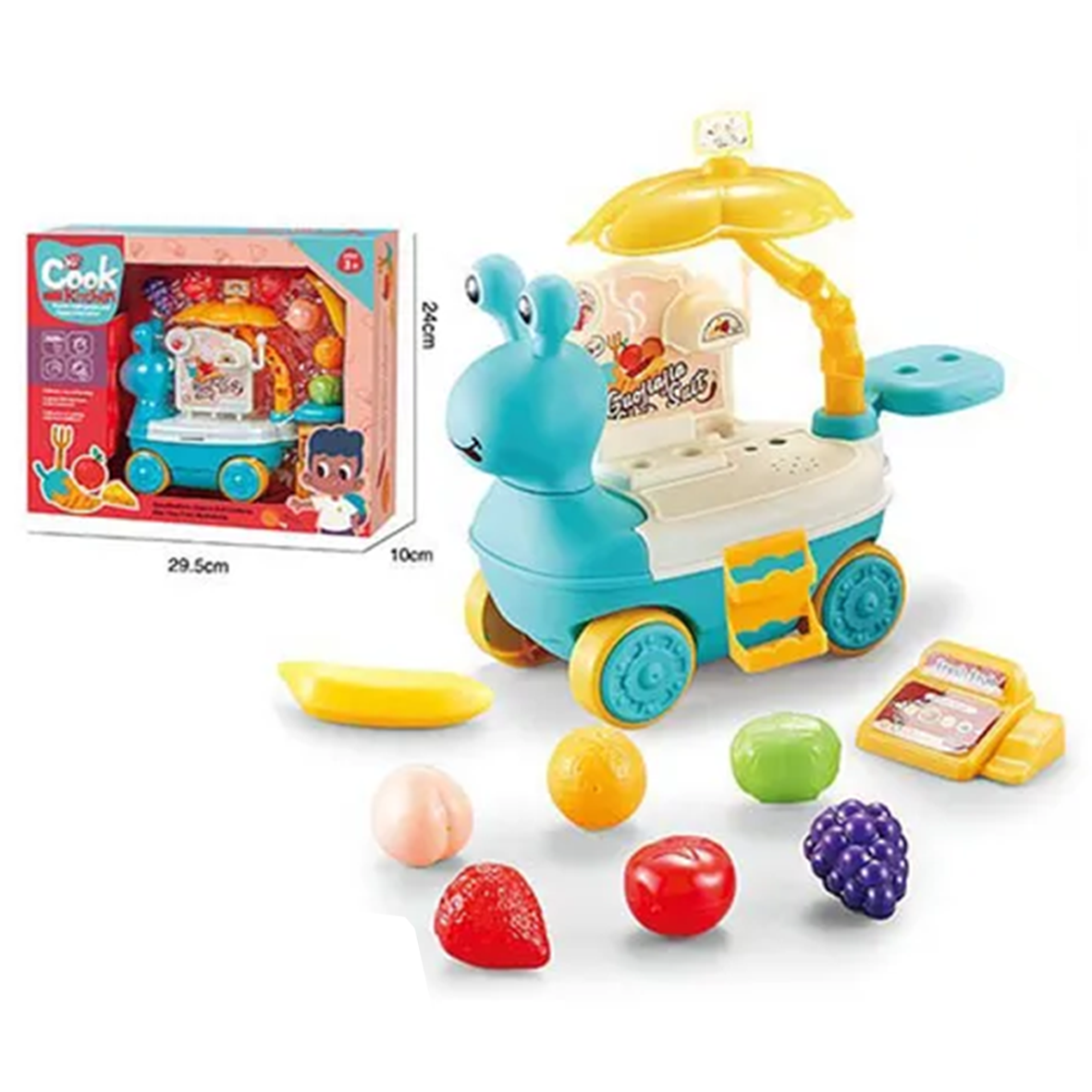 Cook-Kitchen Push Along Toy Set - Fruit Stall