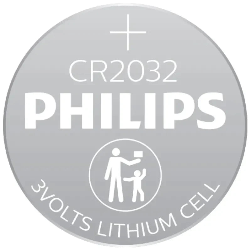 Philips Lithium Coin Battery 3V CR2032 x5 PHICR2032B5 A