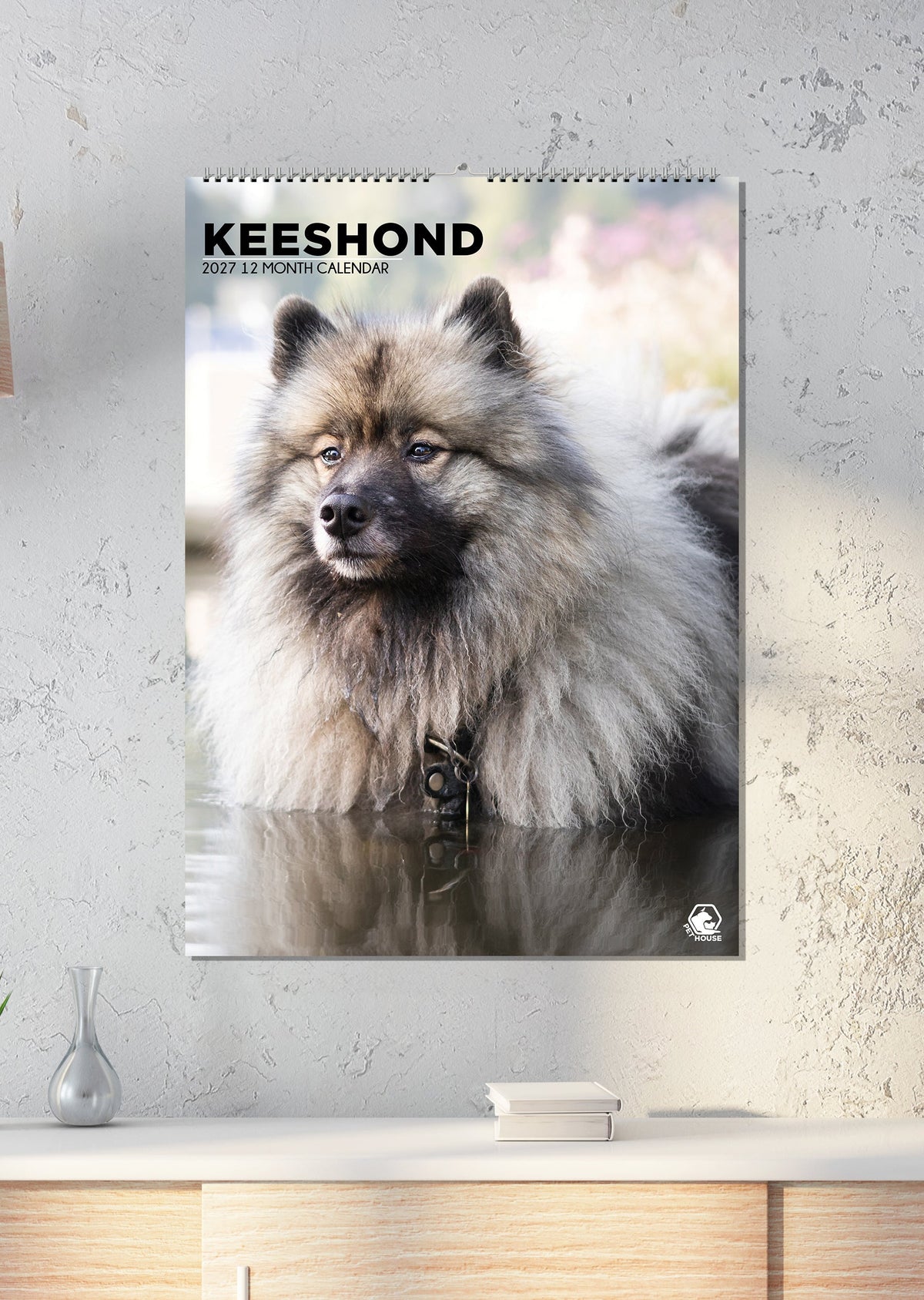 Keeshond - A3 Calendar 2027
